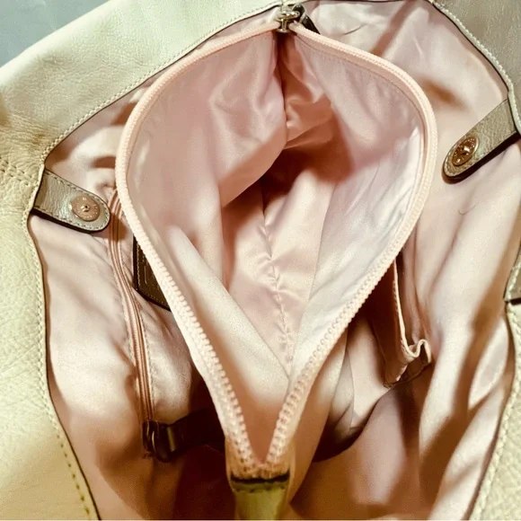 Coach Ashley Ivory Leather Shoulder/Crossbody Bag, - Picture 13 of 15